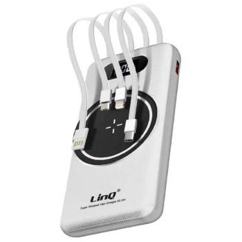 Powerbank 15000 mAh con Carga Rápida Inalámbrica USB/USB-C y Cables TT15808