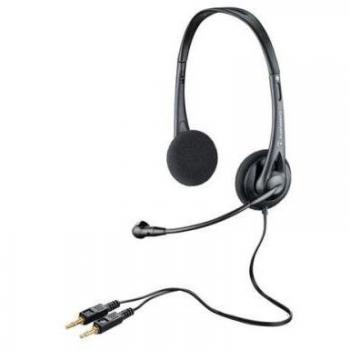 Plantronics Audio 322 Binaurale Diadema Negro auricular con micrófono - Auriculares con micrófono