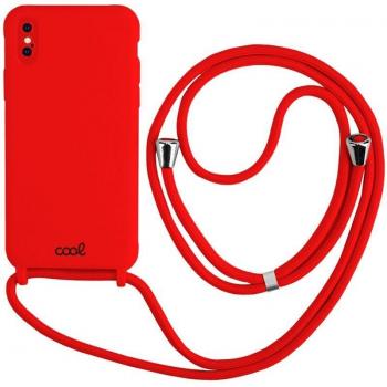 Funda Cool Cordón Liso Roja para iPhone X/iPhone XS