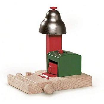 BRIO World Magnetic Railway Bell Signal for Kids Age 3 Years Up - Compatible with all Train Sets & Accessories