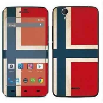Royal adhesivo RS.108136 Pegatina para Wiko Birdy con diseño de bandera de Noruega