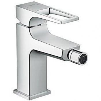 Hansgrohe 74520000 Metropol Grifo de bidé con vaciador Push-Open, Cromo