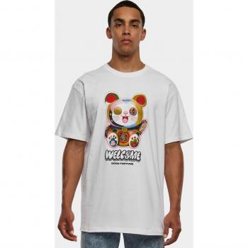 Welcome Cat Heavy Oversize T-shirt, White