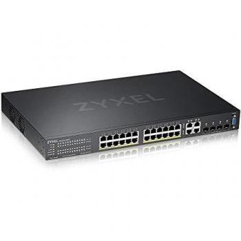 Zyxel GS2220-28HP-EU0101F Switch Gestionado L2 24 Puertos Gigabit PoE + 4 SFP Negro