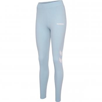 Leggings Hummel Legacy Mujer Azul y Blanco