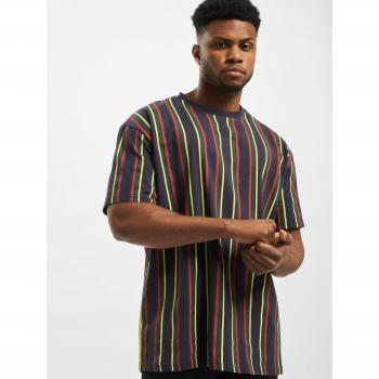 Urban Classics Printed Oversized Retro Stripe T-Shirt (Plus Sizes)