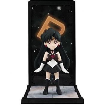 Figura de Sailor Moon Sailor Pluto con fondo de Diorama Tamashii Buddies 9 cm
