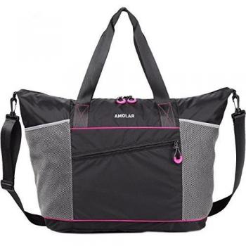 La bolsa de asas del gimnasio para las mujeres con los bolsillos de Rommy, la bolsa de asas de la playa, los deportes llevan toda la bolsa de asas