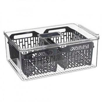 Caja de Almacenamiento para Refrigerador Tidy Fridge 32x22cm Gris - FIVE Simply Smart