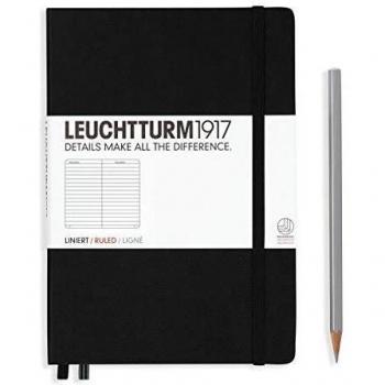 LEUCHTTURM1917 - Notebook LT1917 Medium A5, lineas, color Negro