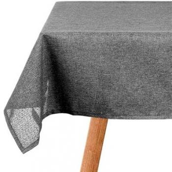 Mantel de poliéster 140x240 cm gris oscuro colección Kinvara - San Ignacio