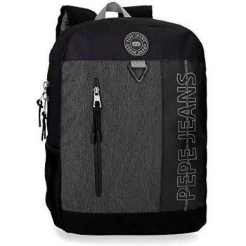 Pepe Jeans Ason Mochila Adaptable a Carro Negro 30x42x15 cms Poliéster 18.9L