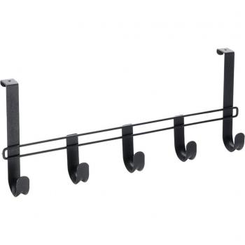 Perchero de Puerta de Cinco Ganchos con Recubrimiento Touch-Therm