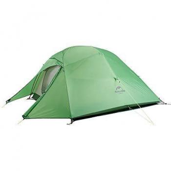 Tienda Naturehike Cloud Up 3 - Carpa ultraligera para 3 personas, 210T, 2300g, color verde