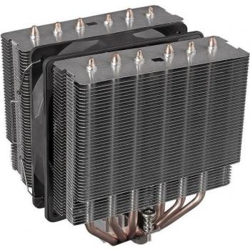 Disipador de CPU Doble Torre Mars Gaming MCPU-2T con 6 Heatpipes y Ventilador PWM Ultra-silencioso de 120mm
