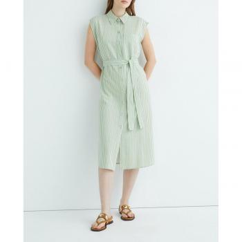 Vestido camisero con cinturón de tela Vero Moda 10282532 VERDECLARO