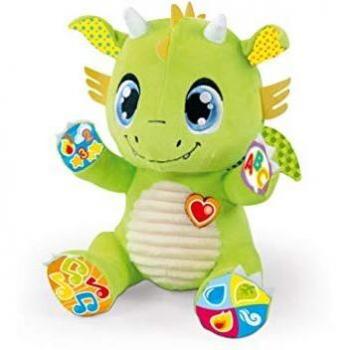 Clementoni-55388 - Ramón, mi amigo el Dragón - peluche interactivo para bebés a partir de 6 meses