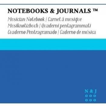 Cuaderno de Música Notebooks & Journals, Large, Azul, Tapa Blanda: