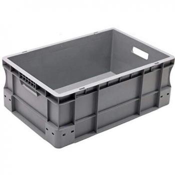 Contenedor de Transporte Viso 60 x 40 x 20 cm, Polipropileno, Capacidad 37L, Color Gris