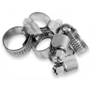 Abrazadera de Tornillo Sin Fin BSW2 12-22/9 con Acabado Niquelado (Paquete de 100)