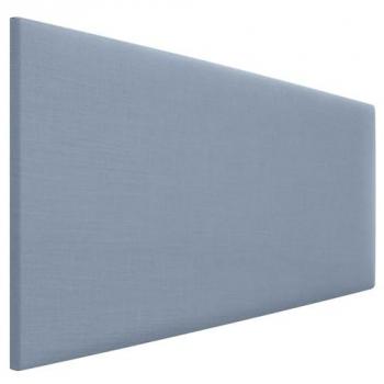 Cabecero Tapizado de Lino Natural Azul 105cm para Camas 80/90/105 - Moderno y Elegante