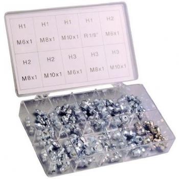 Cofre de 70 Engrasadores Universal - Incluye M6, M8 y M10 - Pressol