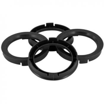 Anillos de centrado TPI 74.1->72.6mm Negros 4 piezas