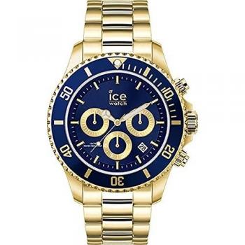 Ice-Watch - ICE Steel Gold Blue Chrono - Men's