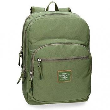 Pepe Jeans Cross Mochila doble compartimento, 44 cm, color Verde Kaki