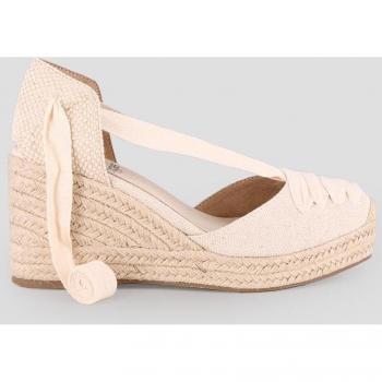 Alpargatas de cuña de mujer Blogger RIOJA 02 en color beige