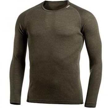 Camiseta Térmica de Merino Crewneck Lite para Hombre en Cáqui