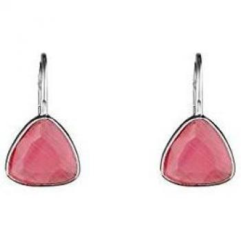 Córdoba Jewels | Pendientes en plata de ley 925. Diseño Triangle Rosa
