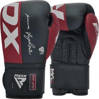 RDX F4 Maroon Hook and Loop Boxing Gloves - 10 oz