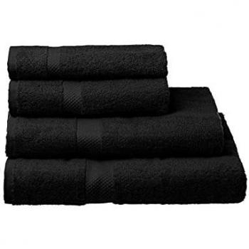 Wadiga Toalla TOCADOR 100% ALGODÓN Negro 30 X 50 CM