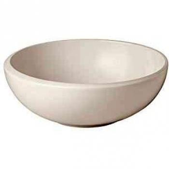 Bol Ensaladera S NewMoon 18,5 cm Blanco, Porcelana Premium, Lavable en Lavavajillas