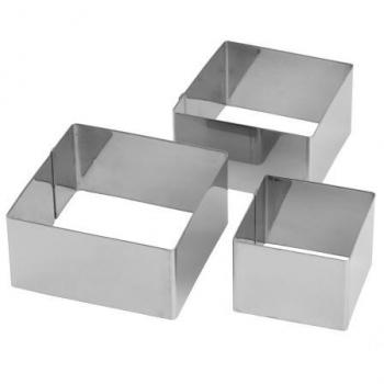 Talleres Ilsa - Molde De Emplatar Acero Inoxidable Cuadrado 8X4,5