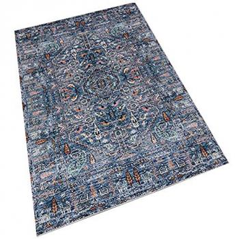 Alfombra de Poliéster Estampada Multicolor 80 x 150 cm Diseño Único WH1007
