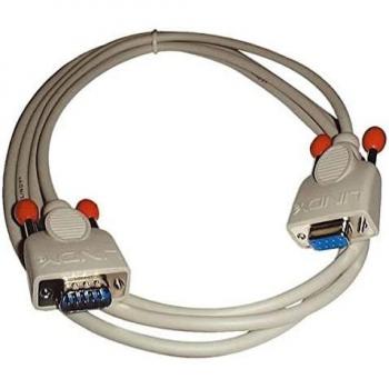 Lindy 31520 Cable de Serie RS-232 DB9 Gris 3 metros