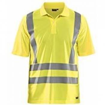 Blaklader High-Visibility UV Polo Shirt, Fluorescent Yellow, 3XL