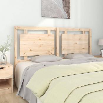 Cabecero de cama madera maciza de pino 165,5x4x100 cm marrón vidaXL