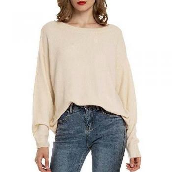 Woolen Bloom Jersey Mujer Invierno Manga Larga Camisa Sueter Mujer 2019 Jersey Elegante Beige Jerseys Punto Chaqueta Suelta y Cómoda