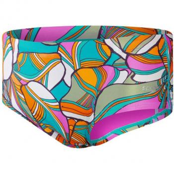 Bañador de hombre Speedo Club Training Allover Digital Brief 17cm verde rosa naranja