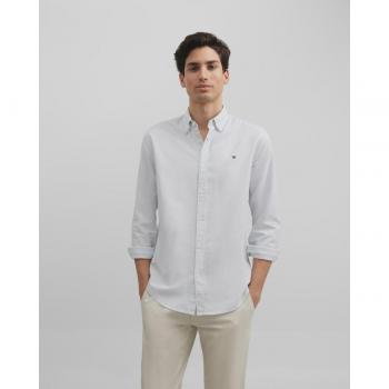 Camisa de hombre slim rayas verde