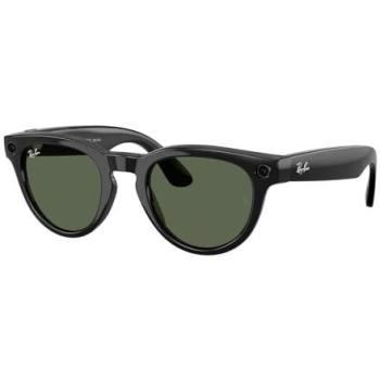 Ray-Ban Meta Headliner Gen 2 Smart Glasses - Shiny Black with G-15 Green Lenses