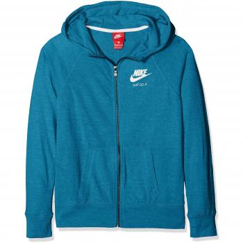 Nike G NSW Vntg Hoodie FZ Sudadera, Niñas, Verde
