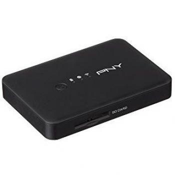 PNY Wireless Media Reader Wi-Fi Negro - Lector