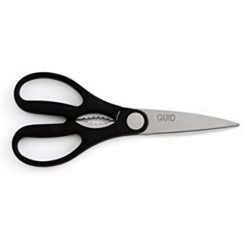 Tijeras de Cocina QUID KITCHEN CHEF Acero Inoxidable 21CM Negro Metalizado Mango Baquelita Soft Touch