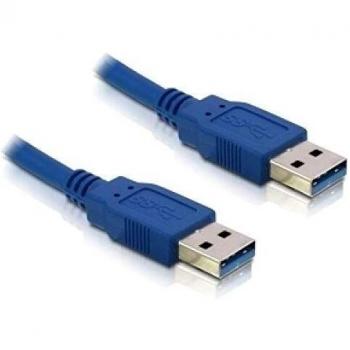 Cable USB 3.0-A Macho/Macho de 3m, Super Velocidad, Color Azul