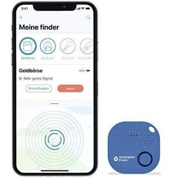 Localizador de Llaves musegear con App - Azul Claro - Nueva VERSIÓN 2 | Más Volumen - 1 Paquete