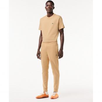 Lacoste Men's Slim Fit Joggers - Beige - Size: 33/32/32 - Cotton Fleece